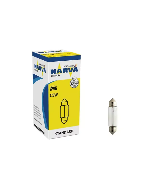 Tylko kilka sztuk - żarówka Narva rurka C 5W C5W 12V 35 mm