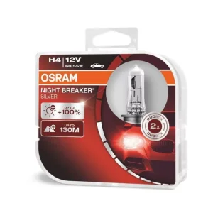 żarówka Osram NIGHT BREAKER SILVER 100% H4 12V duo 2 szt - Nie przegap okazji