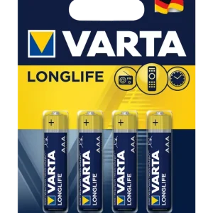 Nowość | BATERIA alkaliczne VARTA Long Life AAA LR03 4 SZT W BLISTRZE