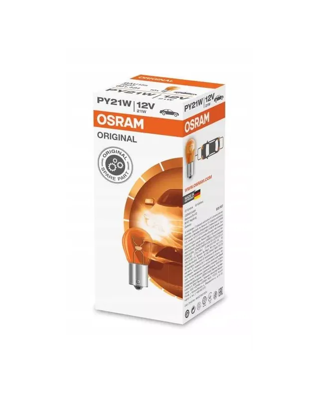 Sprawdzony produkt | żarówka OSRAM PY 21W PY21W 12V pomarańczowa