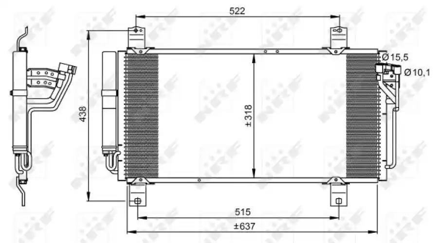 Chłodnica klimatyzacji z osuszaczem NRF 35949 GS1D61480C | Łatwe zamówienie