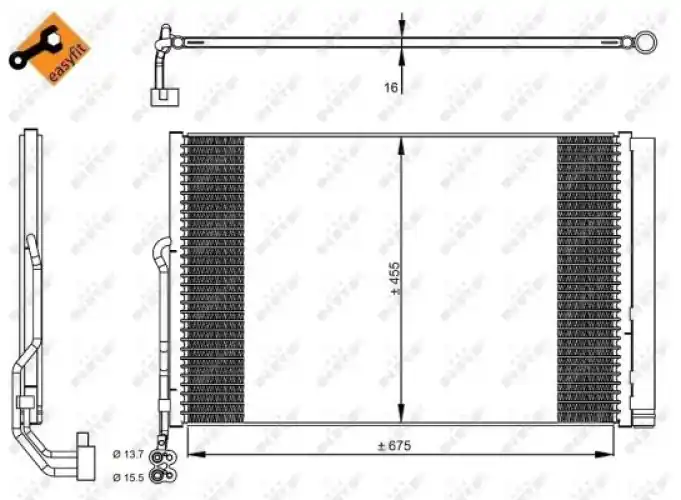 Nie przegap | Chłodnica klimatyzacji NRF 350324 7P0820411A