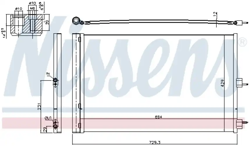 Chłodnica klimatyzacji NISSENS 940660 995001054 | Oferta promocyjna