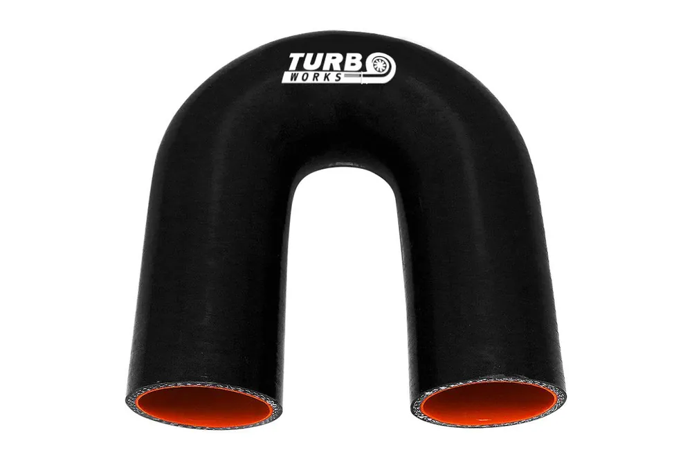 Kolanko 180st TurboWorks Pro Black 76mm - Zamów dziś