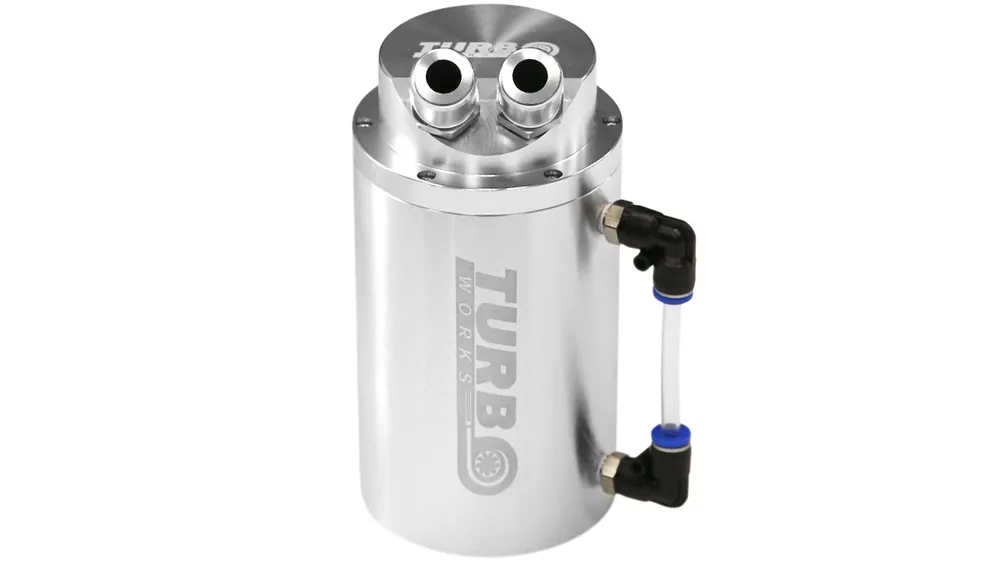 Oil Catch Tank TurboWorks 0,7L 10mm Silver - Profesjonalna jakość