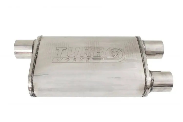 Tłumik Środkowy Tylny 2,5" (63mm) TurboWorks LT 304SS 355mm - Właśnie dodano