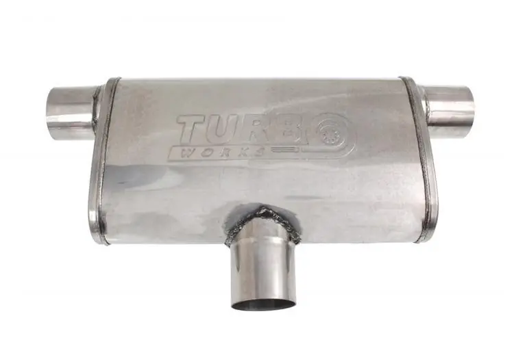 Tłumik Środkowy Tylny 2,5" (63mm) TurboWorks LT 409SS 410mm | Jeszcze taniej