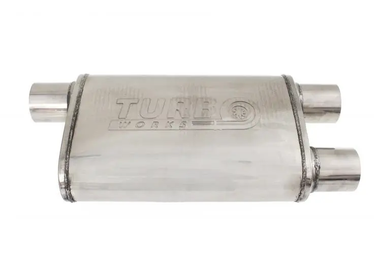 Ostatnie egzemplarze | Tłumik Środkowy Tylny 2,75" (70mm) TurboWorks LT 409SS 355mm