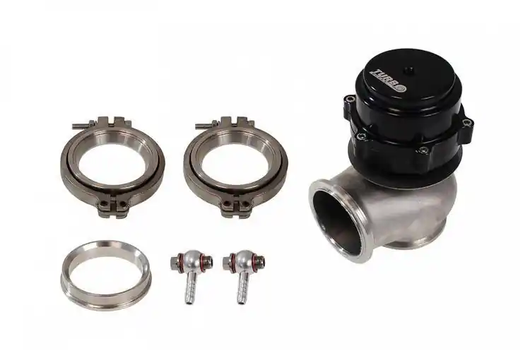 Premium | Wastegate zewnętrzny TurboWorks 60mm 2.2 Bar V-Band Czarny