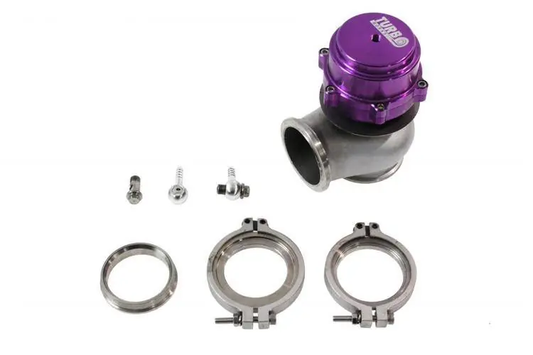 Produkt ceniony przez klientów - Wastegate zewnętrzny TurboWorks 60mm 2.2 Bar V-Band Fioletowy