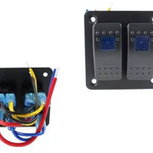 Włącznik panel Alu, ON/OFFx2 Blue | W sprzedaży