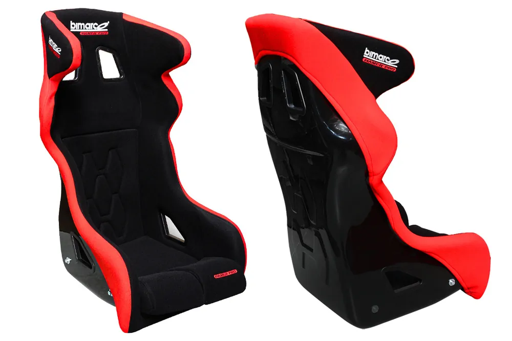 Super okazja | Fotel Sportowy Bimarco Hamer PRO Welur Red-Black FIA