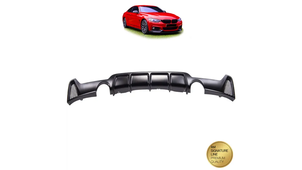 Dyfuzor BMW 4 F32 F33 F36 Tył Matt Black | Końcówka serii