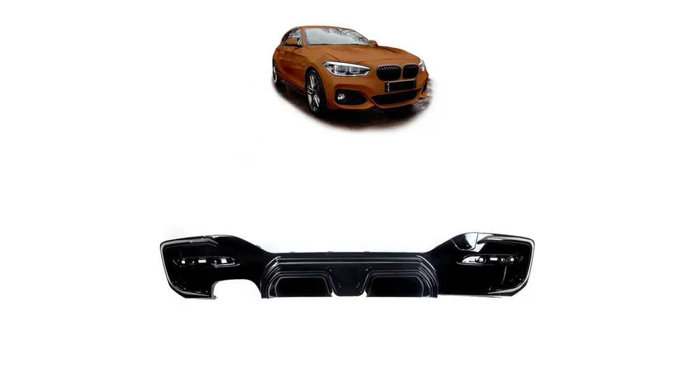Ostatnia szansa - Dyfuzor BMW 1 F20 F21 Facelift Tył Gloss Black