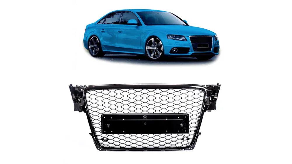 Cena specjalna - Grill Audi A4 B8 Gloss Black
