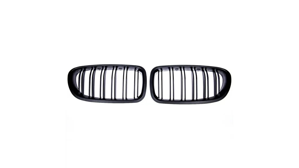 Grill BMW 5 F10 F11 podwójne żeberka Matt Black - Dodaj do koszyka