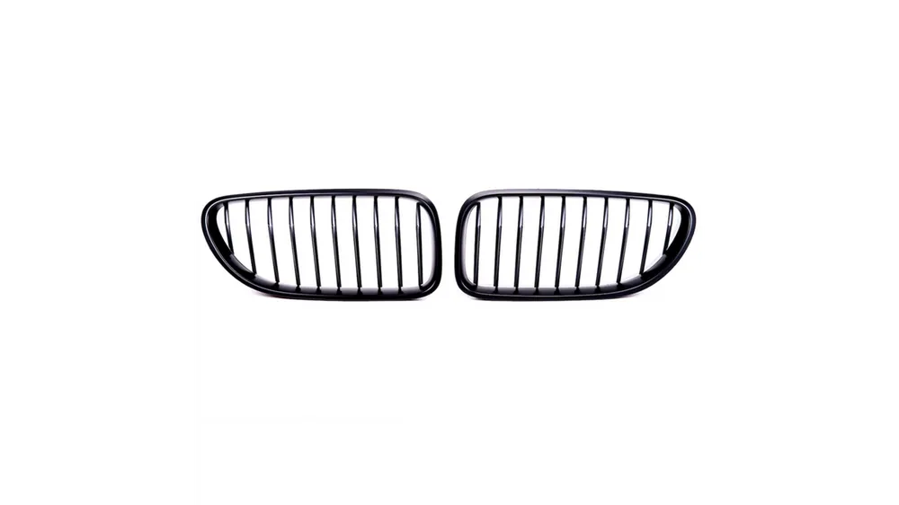 Grill BMW 6 F13 F12 F06 pojedyncze żeberka Matt Black - Oferta specjalna