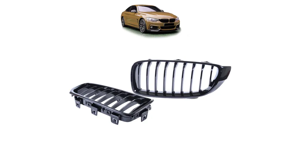 Duży rabat | Grill BMW 4 F32 F82 F33 F83 F36 pojedyncze żeberka Gloss Black