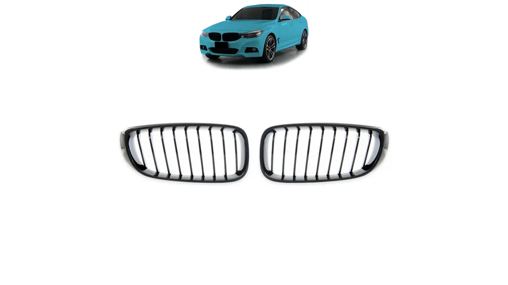 Grill BMW 3 F34 pojedyncze żeberka Gloss Black | Wygodne zakupy