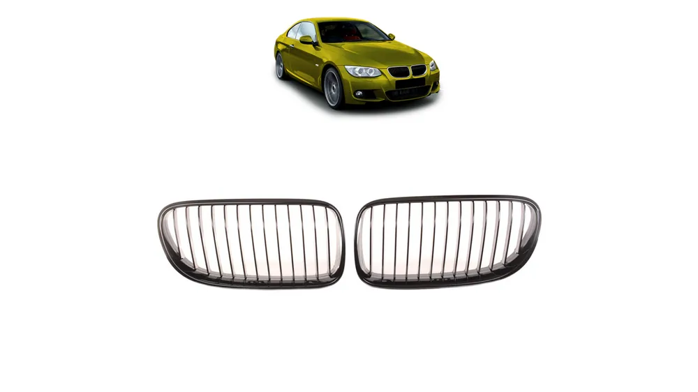 Ekspresowa dostawa | Grill BMW 3 E92 E93 Facelift pojedyncze żeberka Gloss Black