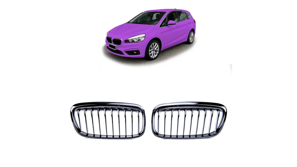 Grill BMW 2 F45 pojedyncze żeberka Gloss Black - Kup dziś