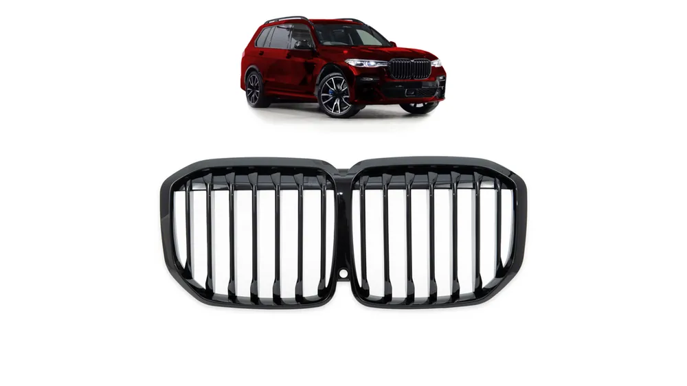 Grill BMW X7 G07 pojedyncze żeberka Gloss Black - Kupuj bezpiecznie