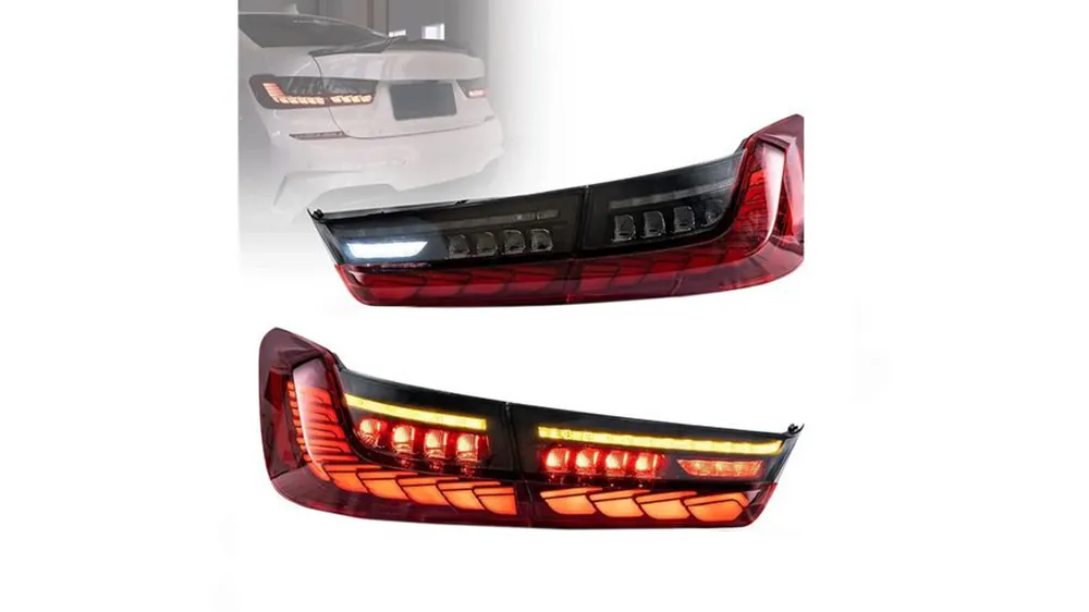 Darmowy zwrot | Lampy BMW 3 G20 G80 Tył Dynamic LED Red