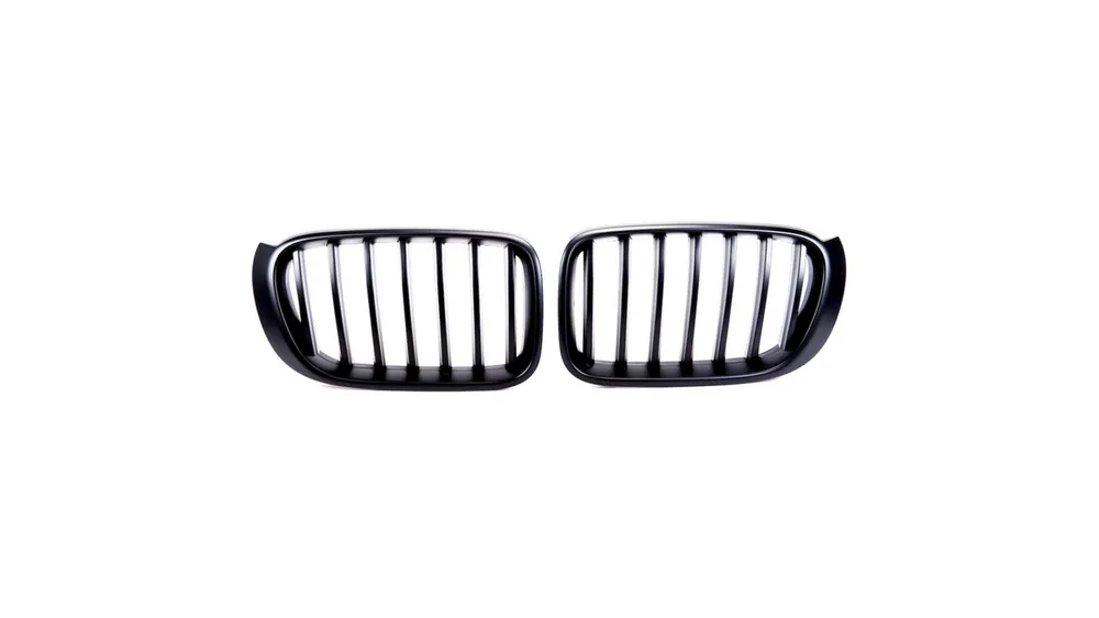 Od ręki - Grill BMW X3 F25 X4 F26 Facelift pojedyncze żeberka Matt Black