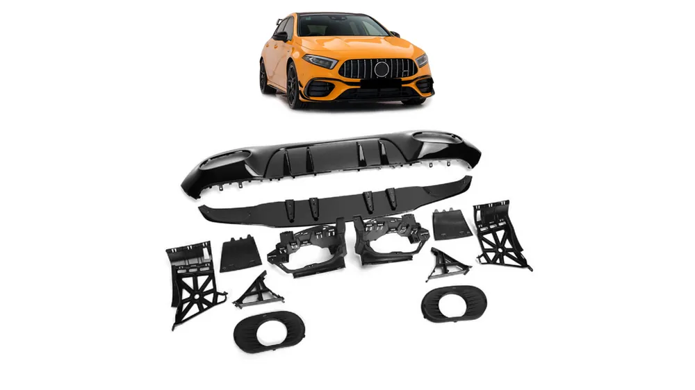 Dyfuzor Mercedes-Benz A W177 Tył Gloss Black | Superoferta