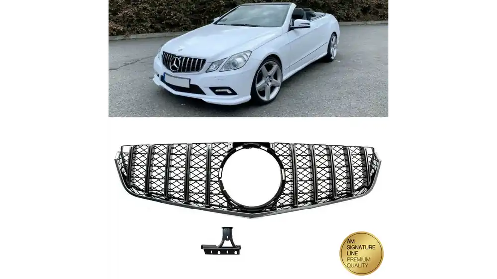 Grill Mercedes-Benz E C207 A207 GT Chrome & Black - Łatwe zamówienie