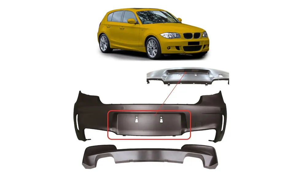 Zderzak BMW 1 E81 E87 Tył z dyfuzorem - Nowość w ofercie