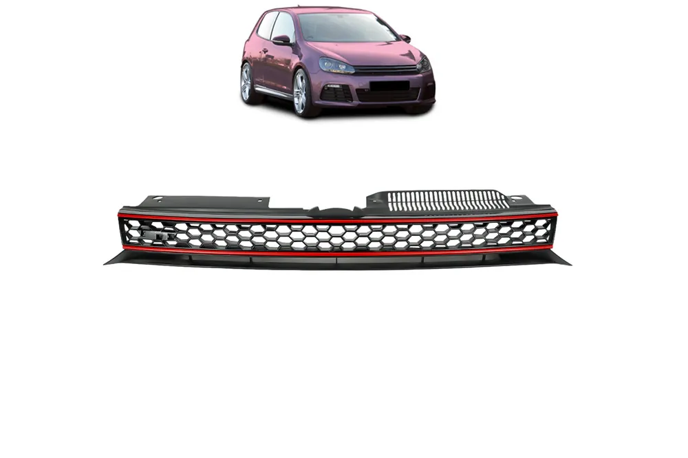 Grill Volkswagen Golf VI Red Strip bez znaczka | Wyprzedaż