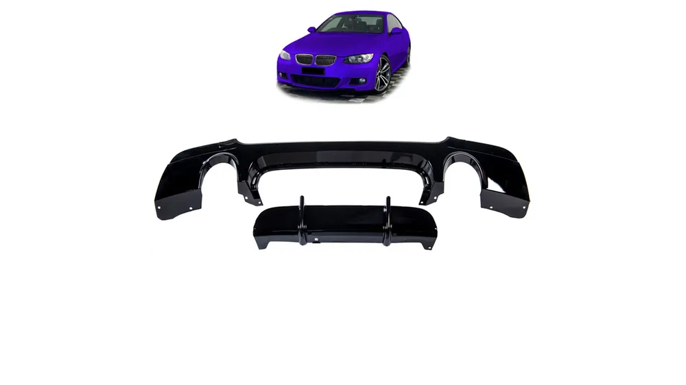 Ostatnia okazja | Dyfuzor BMW 3 E92 E93 Tył Gloss Black