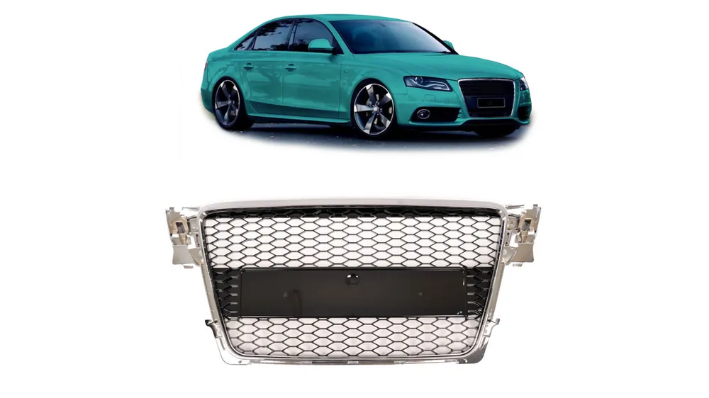 Sprawdzony produkt | Grill Audi A4 B8 Chrome & Gloss Black