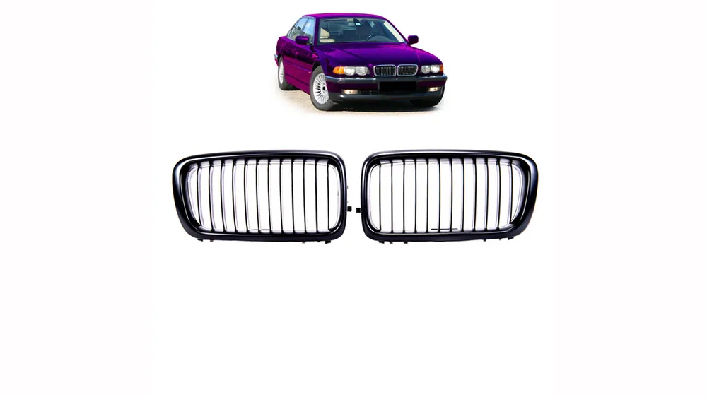 Grill BMW 7 E38 pojedyncze żeberka Matt Black - Zamów dziś