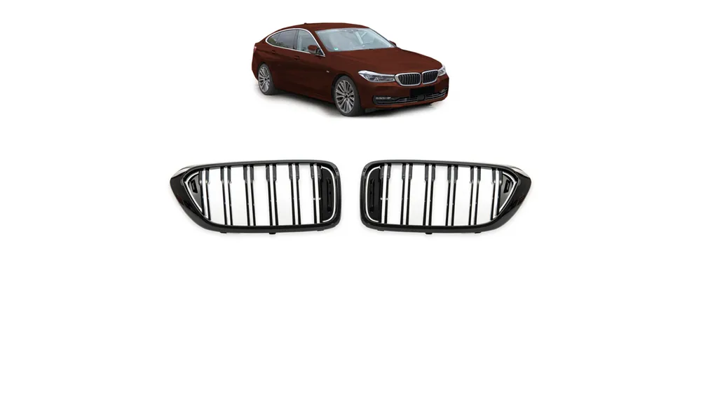 Grill BMW 6 G32 podwójne żeberka Gloss Black - Sprawdzony produkt