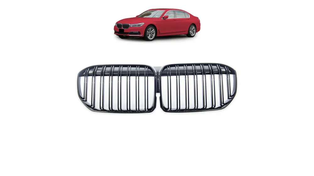 Szybka dostawa | Grill BMW 7 G11 G12 Facelift podwójne żeberka Gloss Black