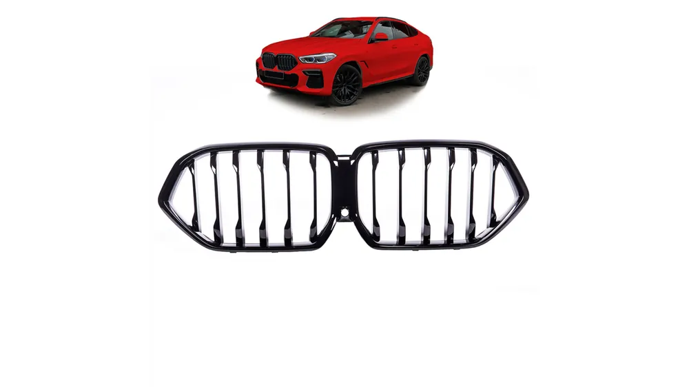 Grill BMW X6 G06 F96 pojedyncze żeberka Gloss Black | Najlepsza cena