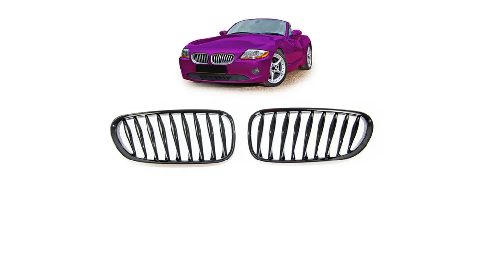 Grill BMW Z4 E85 E86 pojedyncze żeberka Gloss Black | Hit sprzedażowy