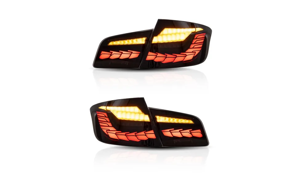 Lampy BMW 5 F10 Tył Dynamic LED Smoke - Duży rabat