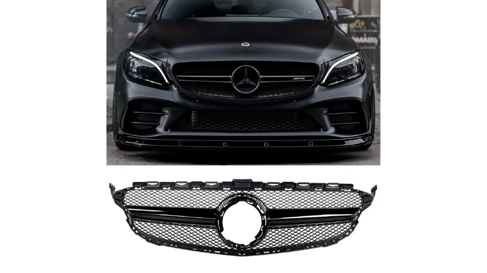 Produkt wysokiej jakości - Grill Mercedes-Benz C W205 S205 A205 C205 Facelift Black A-Type