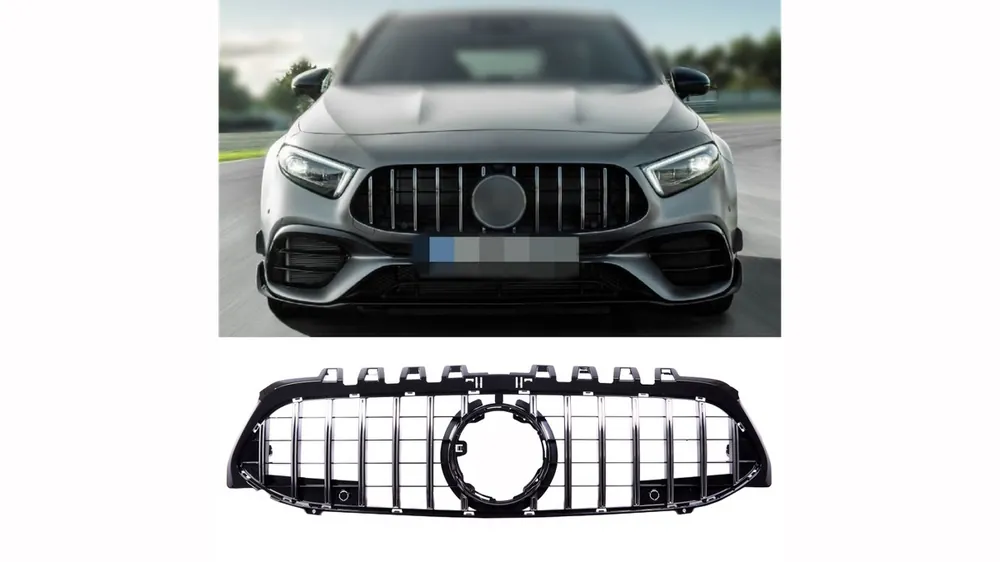 Grill Mercedes-Benz A V177 W177 GT Chrome & Black - Końcówka serii