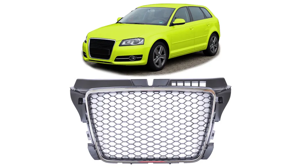 Szybka dostawa - Grill Audi A3 8P Facelift Chrome & Black