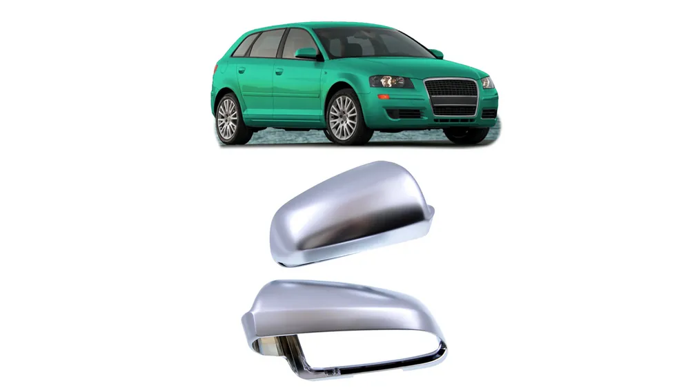 Cena fabryczna | Nakładki lusterek Audi A3 A4 A4 A6 Matt Silver