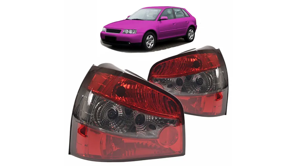 Okazja cenowa - Lampy Audi A3 8L Tył Crystal Red Smoke