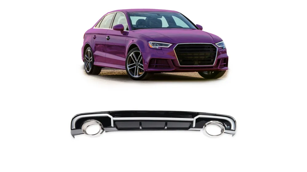 Top oferta - Dyfuzor Audi A3 8V Facelift Tył z końcówkami