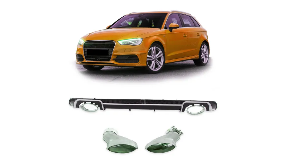 Dyfuzor Audi A3 8V Tył z końcówkami | Nowość w ofercie