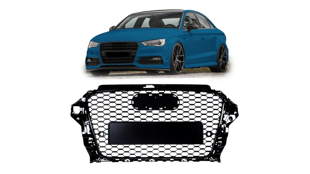 Nowość w asortymencie - Grill Audi A3 8V Gloss Black PDC