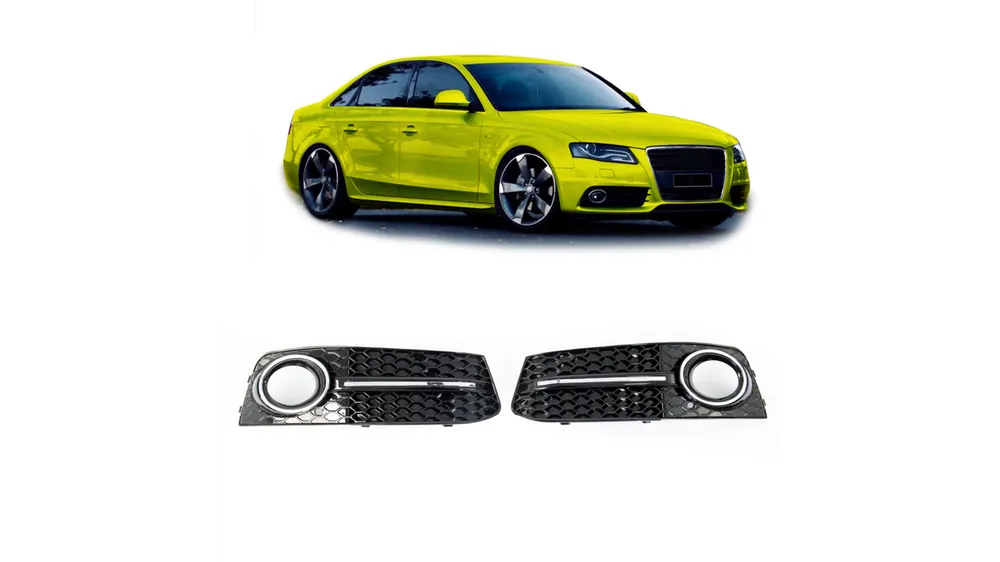 Okazja cenowa - Ramka halogenów Audi A4 B8 Chrome Black