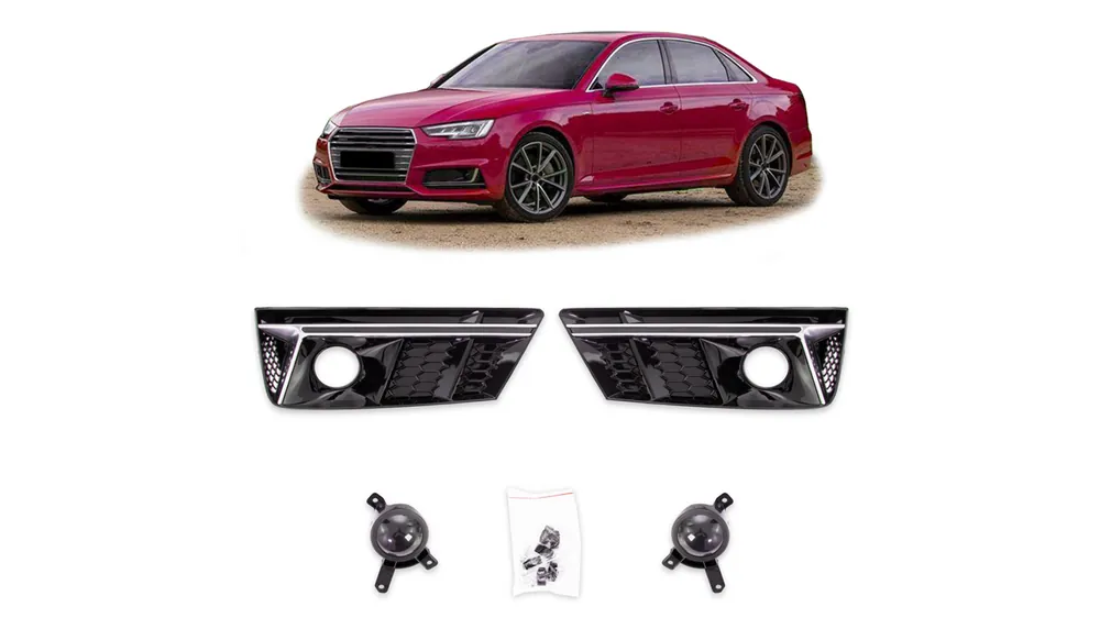 Ramka halogenów Audi A4 B9 Silver - Sprawdzony wybór